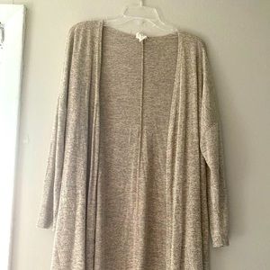 Womens Oatmeal modal cardigan